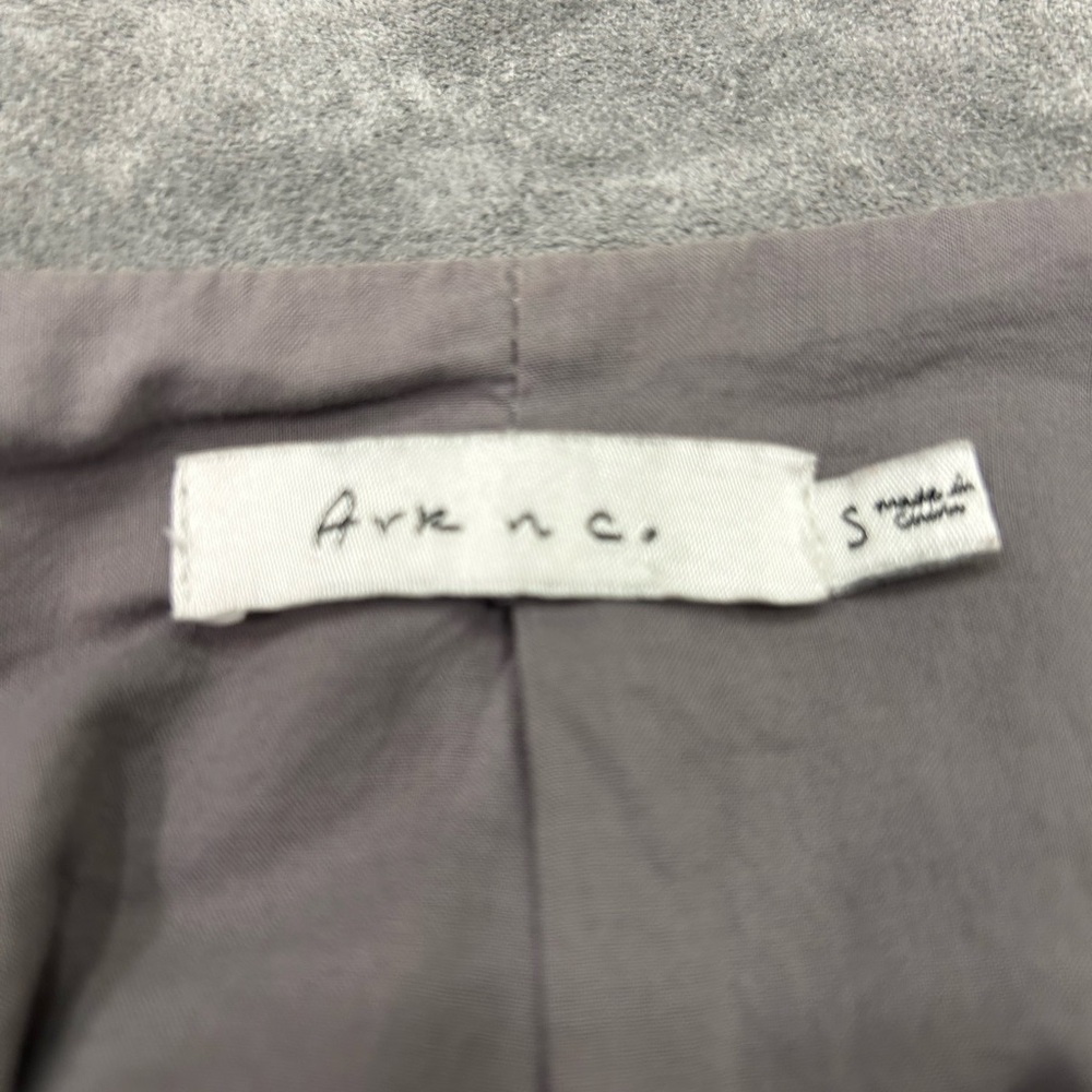 Ark NC Ultra Swede Jacket, NWOT, Grey, Motorcycle Style Zip Front & Sleeve, Sz S - Picture 9 of 16